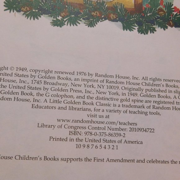 Vintage The Night Before Christmas A little golden book Classic 1976 - Picture 4 of 5